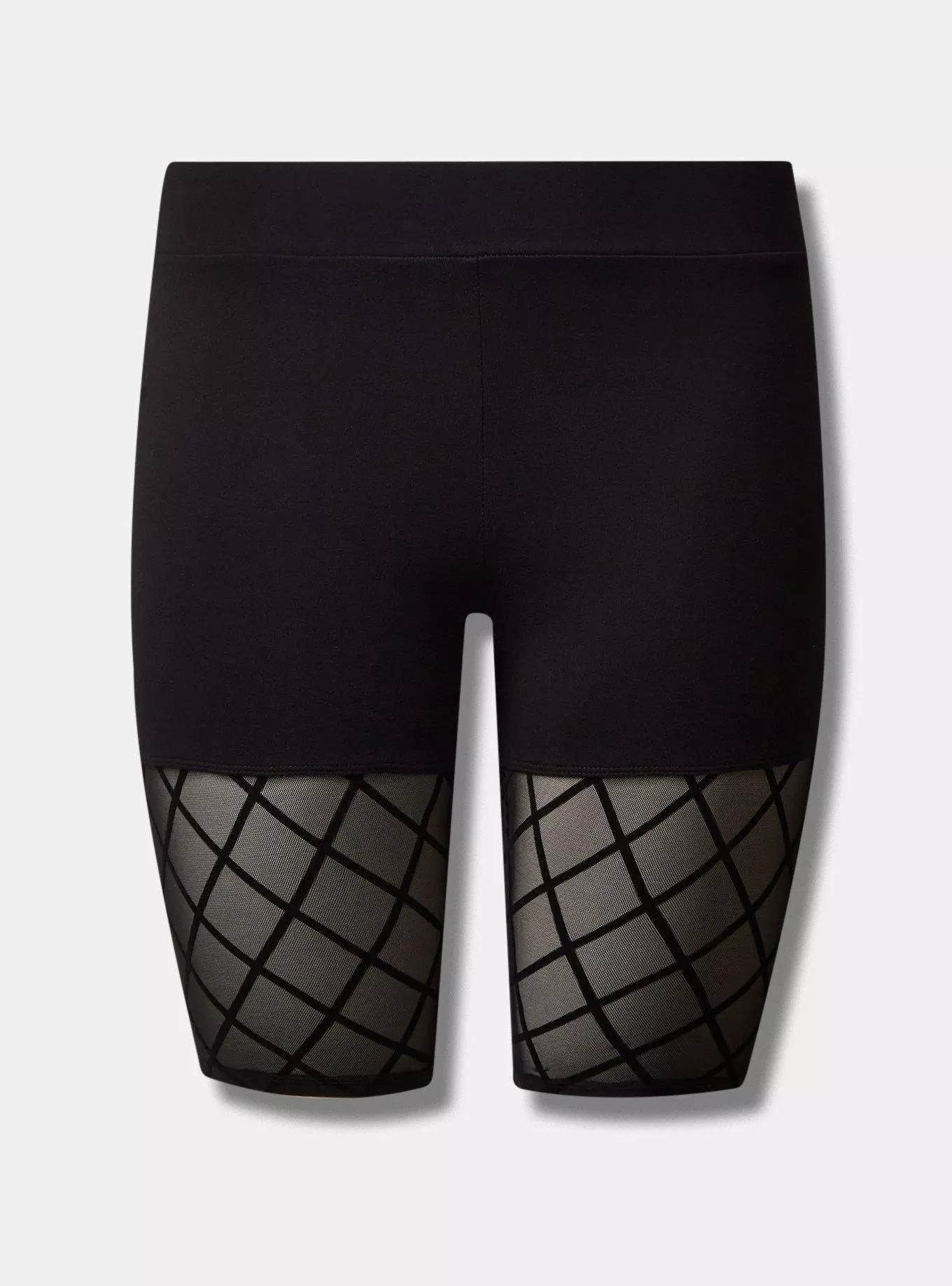 11 Inch Signature Waist Mesh Flocked Bike Short | Torrid (US & Canada)