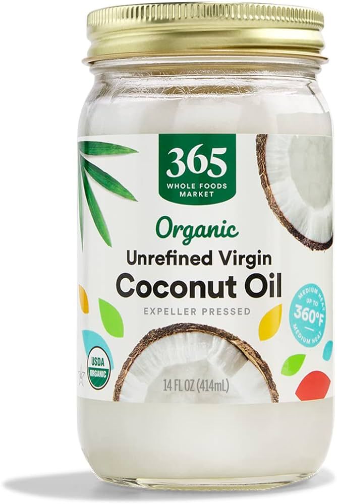 365 by Whole Foods Market, Organic Unrefined Coconut Oil Virgin, 14 Fl Oz | Amazon (US)