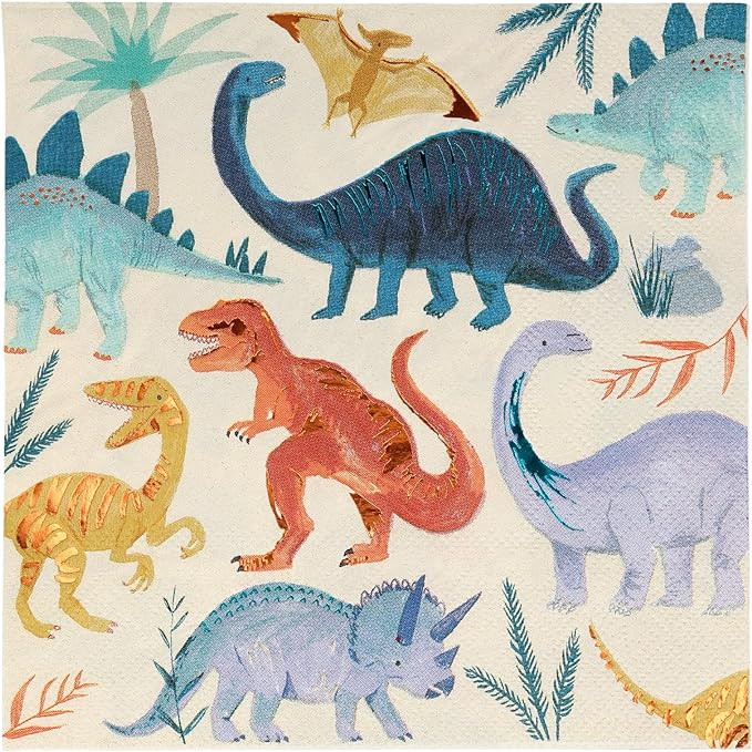 Meri Meri Dinosaur Kingdom Large Napkins | Amazon (US)