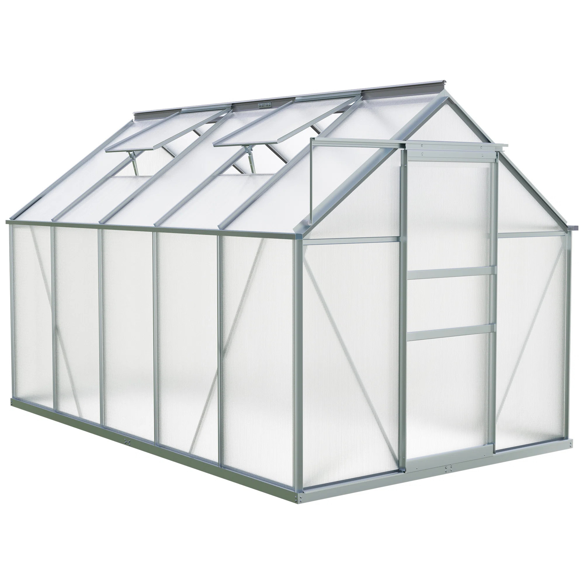 6'W X 4/6/8/10/12'D Heavy-duty Walk-in Hobby Greenhouse | Wayfair North America
