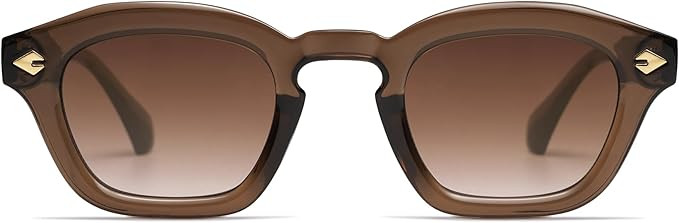 Retro Small Square Sunglasses for Women Mens Rectangle Sunnies AP3680 | Amazon (US)