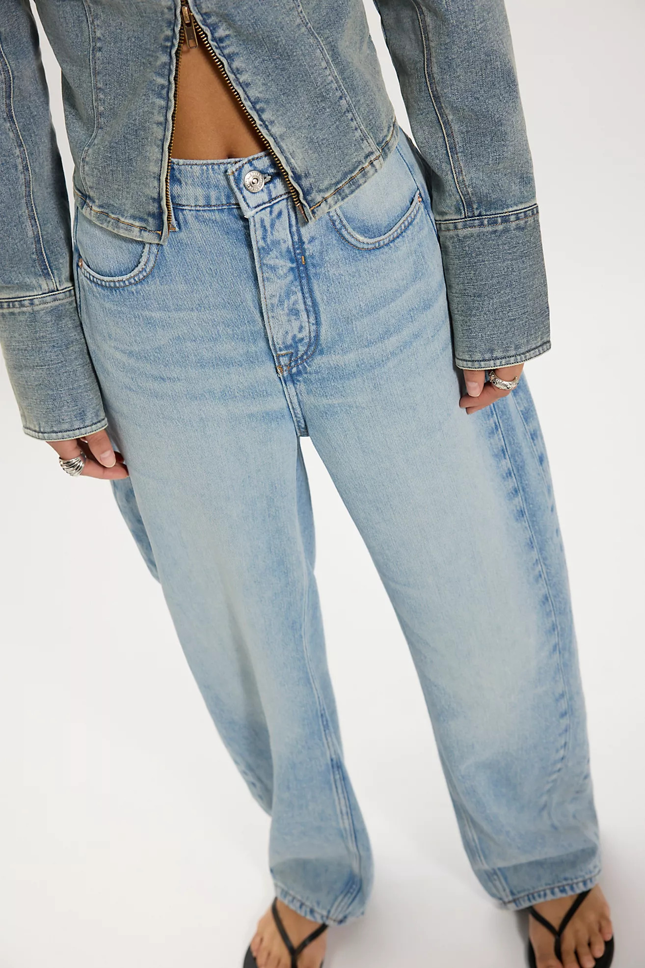 We The Free Truro Baggy Puddle Jeans | Free People (Global - UK&FR Excluded)