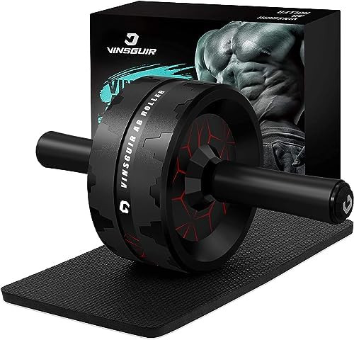 VINSGUIR Ab Roller Wheel, Abs & Core Workout Equipment for Home Gym with Knee Pad Accessories, Ab... | Amazon (US)