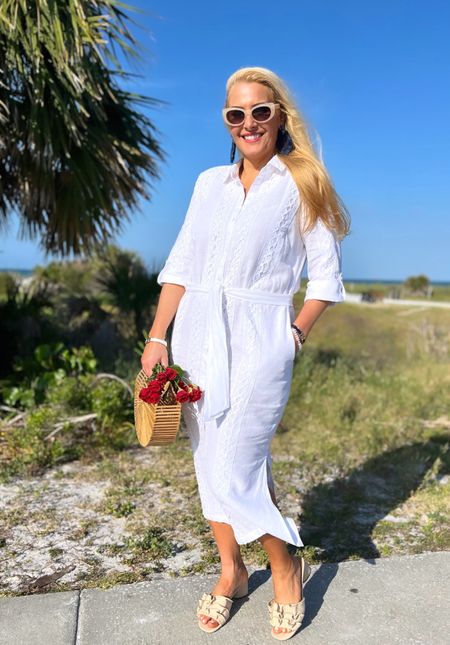 White beach resort outfit

Linen dress size 8
Bamboo Han
Sunglasses
Raffia Heels


#LTKSeasonal #LTKShoeCrush #LTKStyleTip #LTKItBag #LTKFindsUnder100 #LTKOver40 #LTKMidsize #LTKTravel #LTKSwim #LTKU #LTKFestival #LTKGiftGuide #LTKSaleAlert 