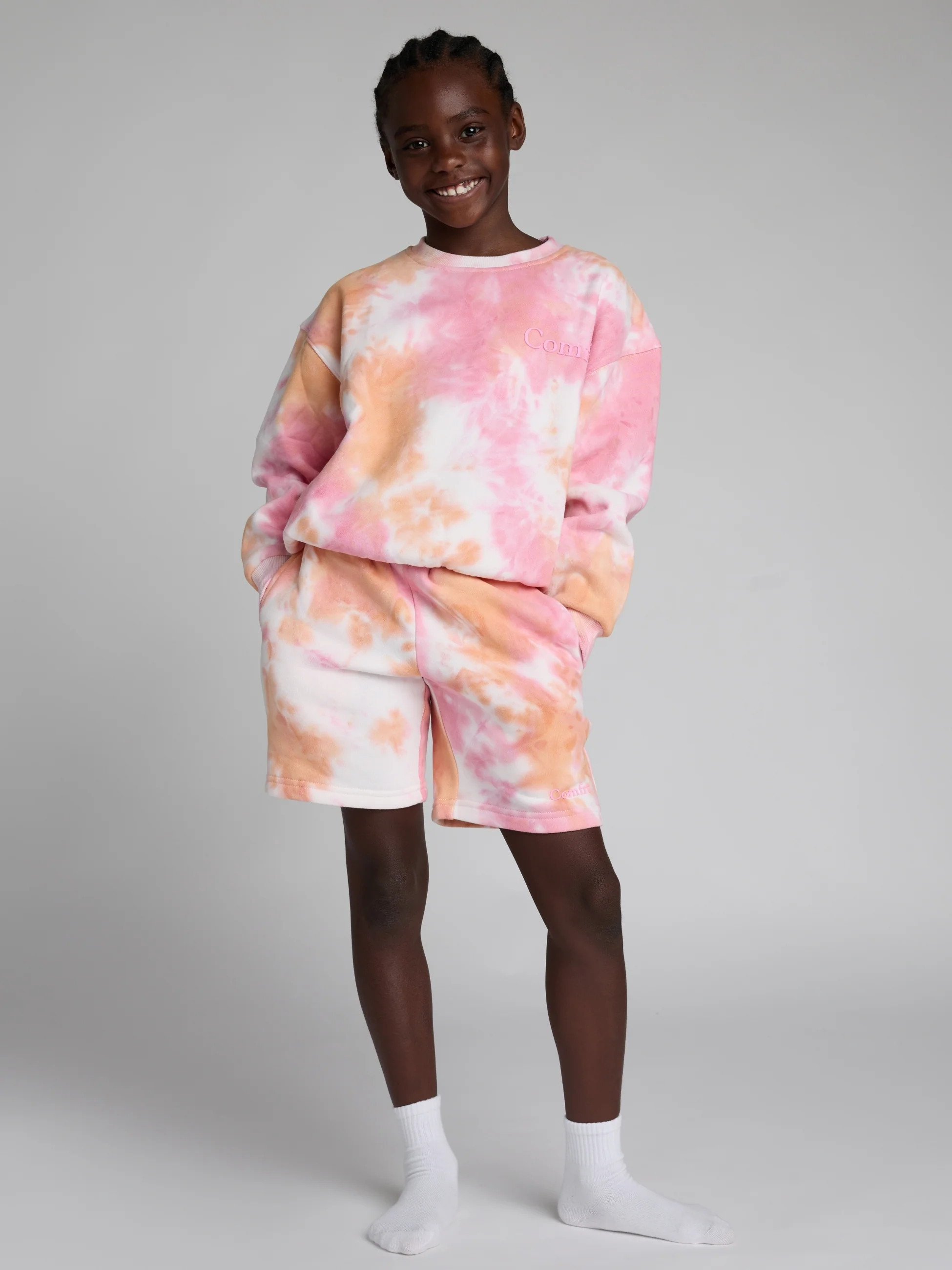Comfrt Minimalist Kids Shorts | Sunset | Oversized | S | Small | Comfrt