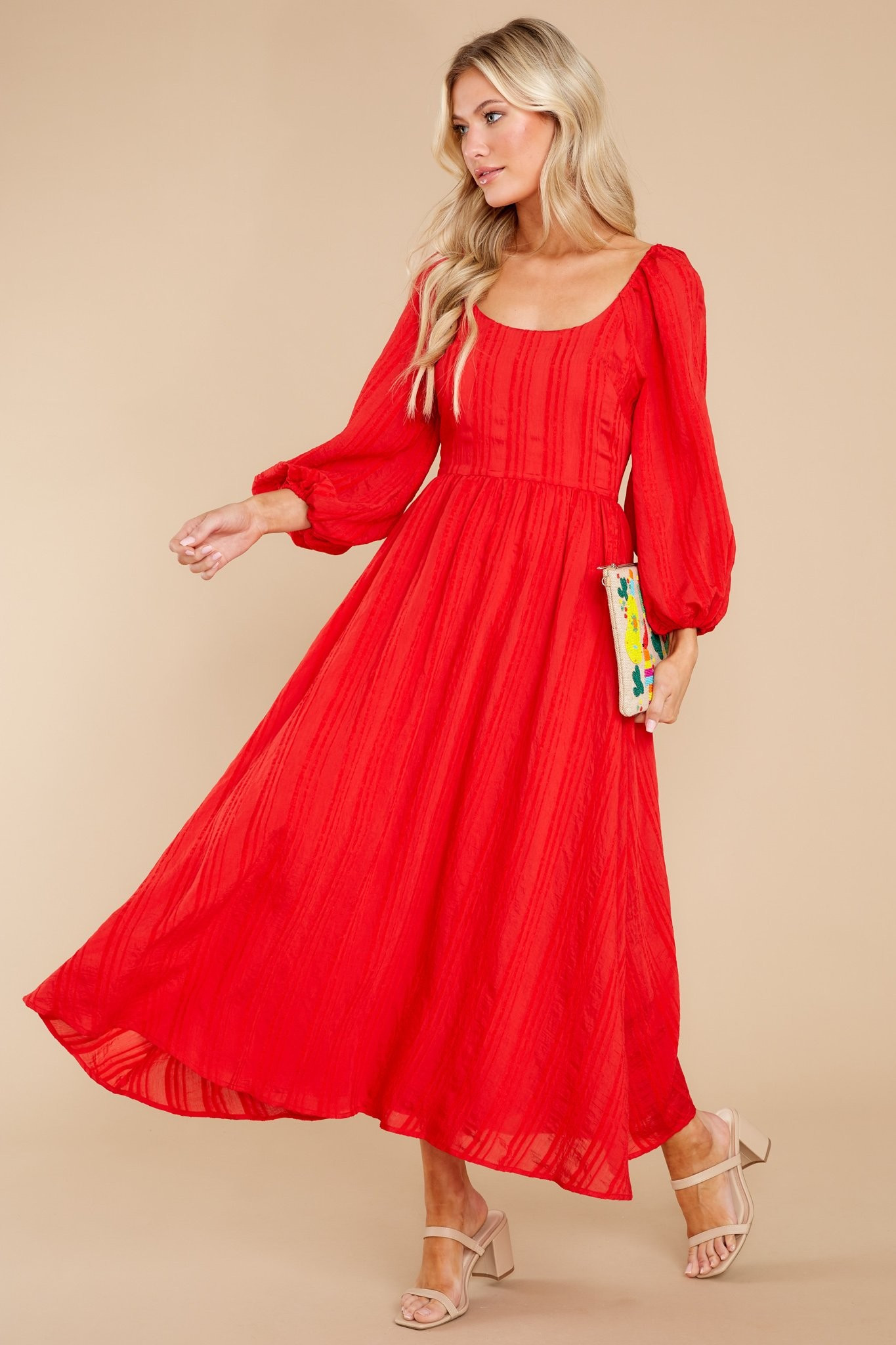 Daring Vision Red Maxi Dress | Red Dress 