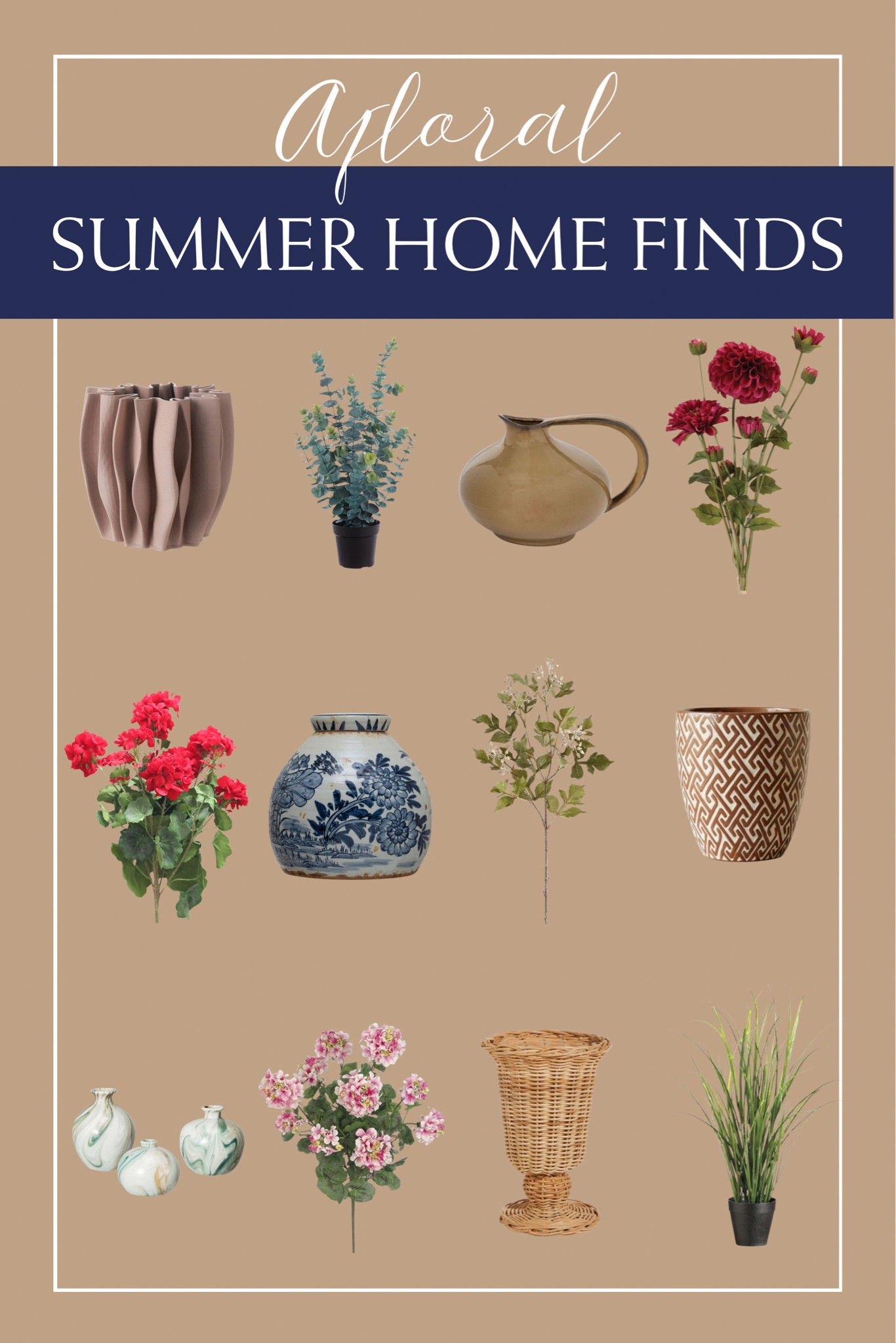 Check out these new and trending home finds from Afloral to brighten up your summer spaces! ☀️🍉⛱️🌊🐚