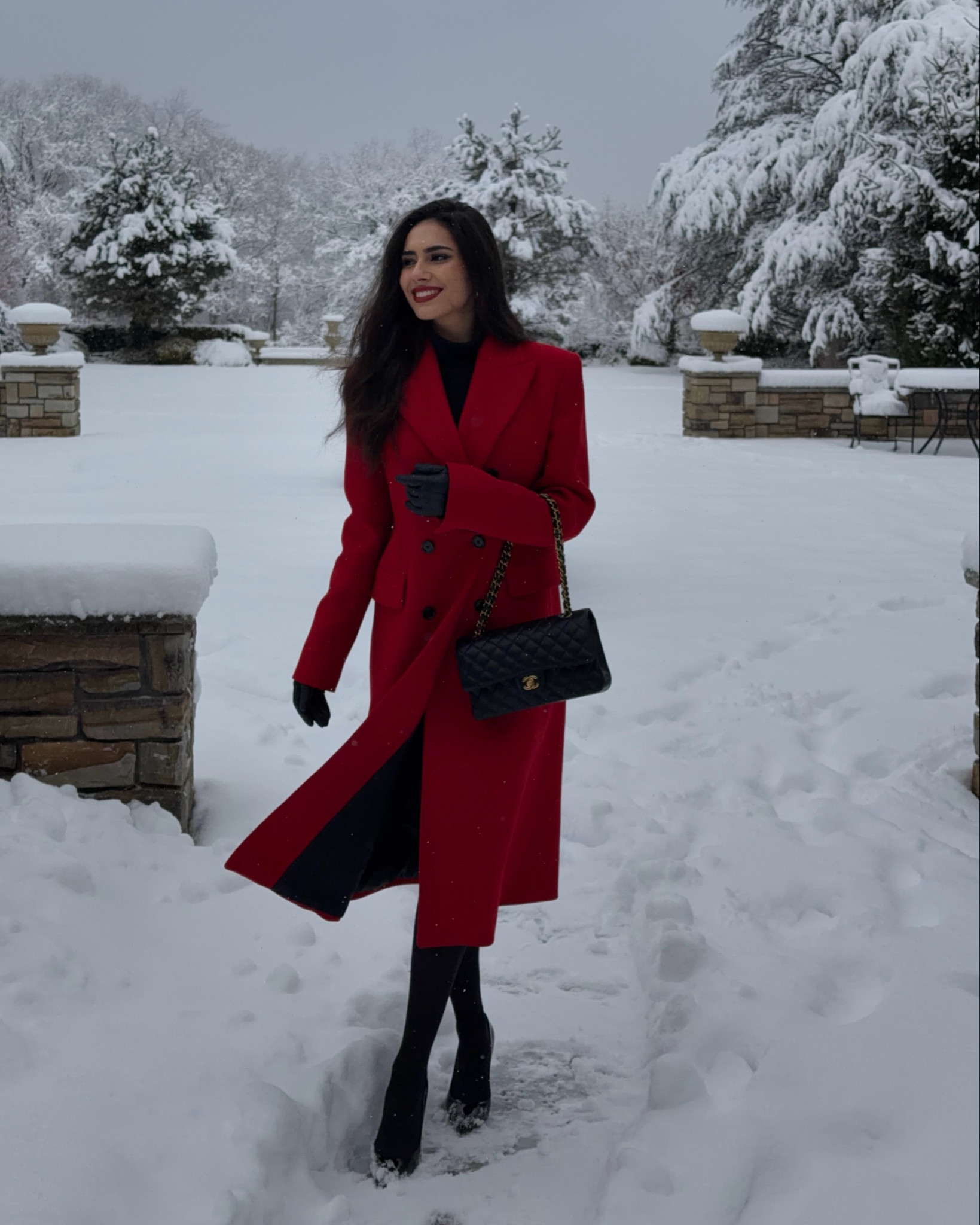 Carmen Santiago inspired haha, all red for a snow day!♥️ #LTKSnow

#LTKootd #LTKHoliday