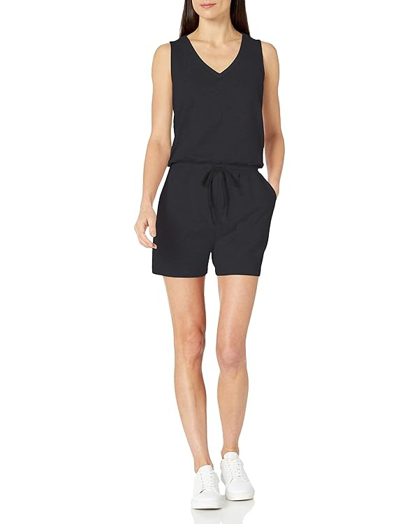 Amazon Essentials Women's Studio Terry Fleece Romper | Amazon (US)