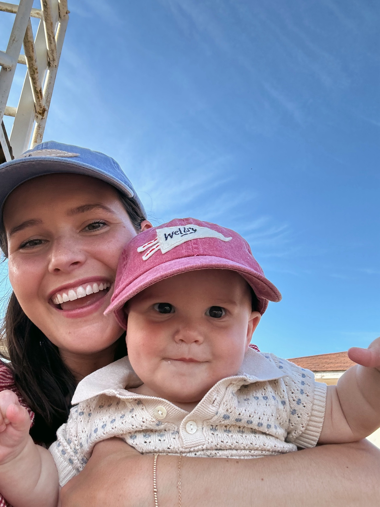 Hats from Mary Moore Rabb!! Wells in Feltman Brothers that is a go-to for baby classics for us. My set is old Doen but linking a similar look  