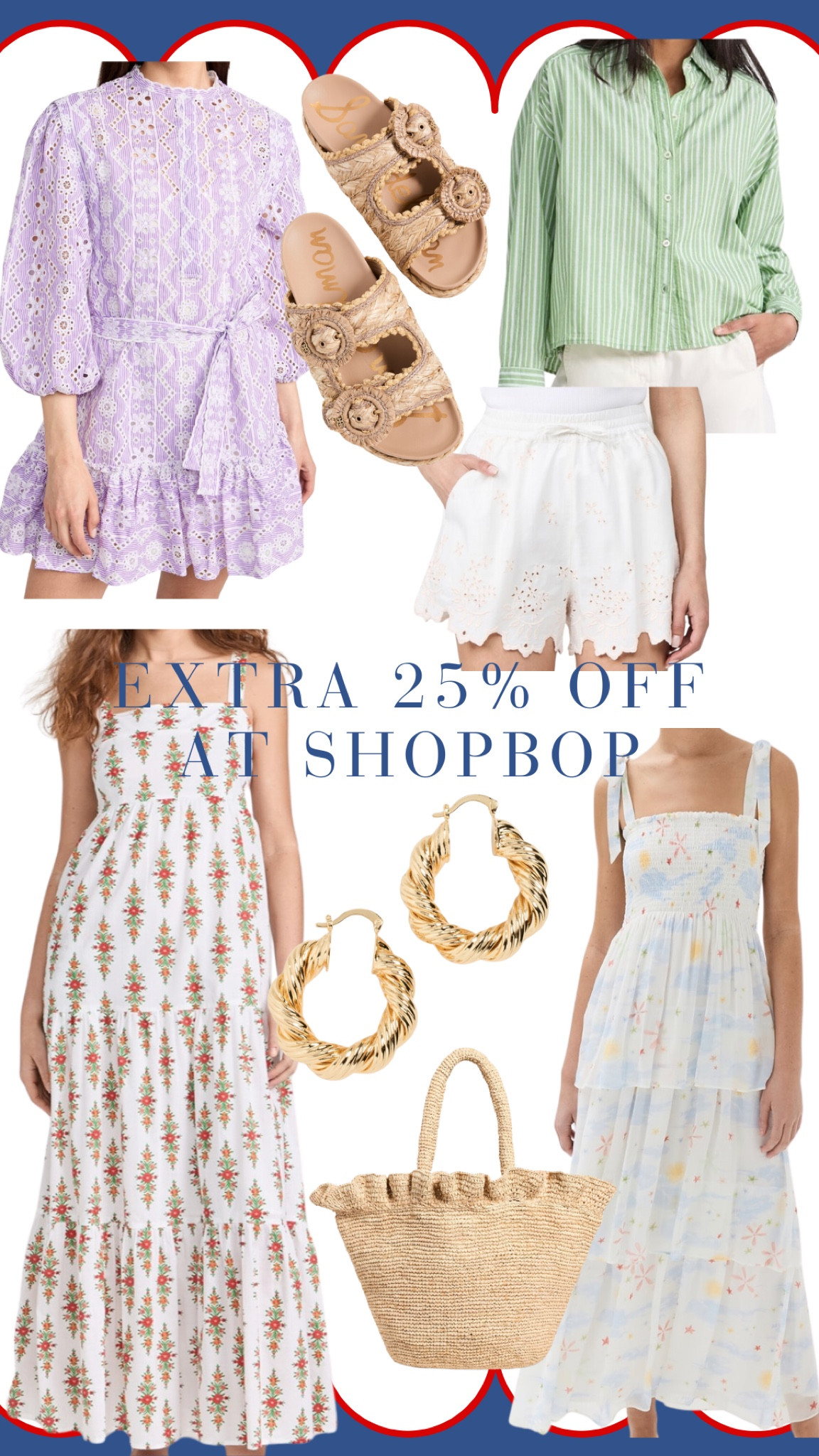 My Shopbop prime day sale picks!! All these are an extra 25% off and sooo cute for summer and fall!

// coastal grandmother style, grandmillenial fashion, classic style, summer workwear, summer sun dresses, cute sandals, gold accessories, woven tote 

#LTKSeasonal #LTKSaleAlert #LTKFindsUnder100