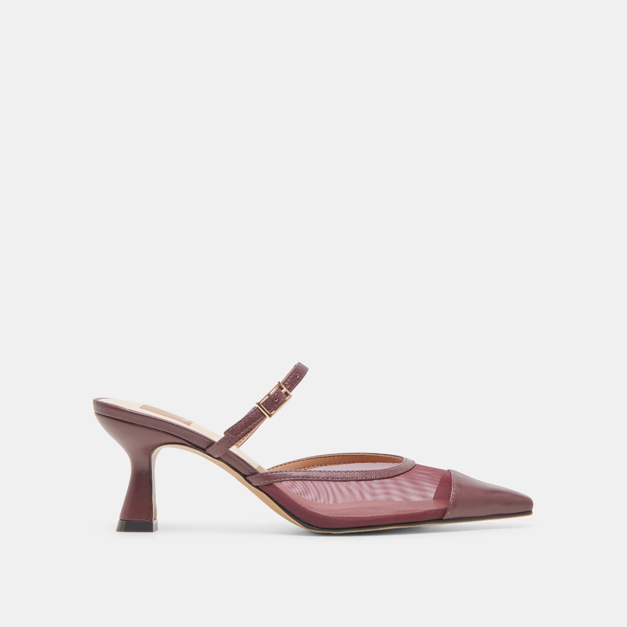 Loyd Heels Burgundy Mesh | DolceVita.com