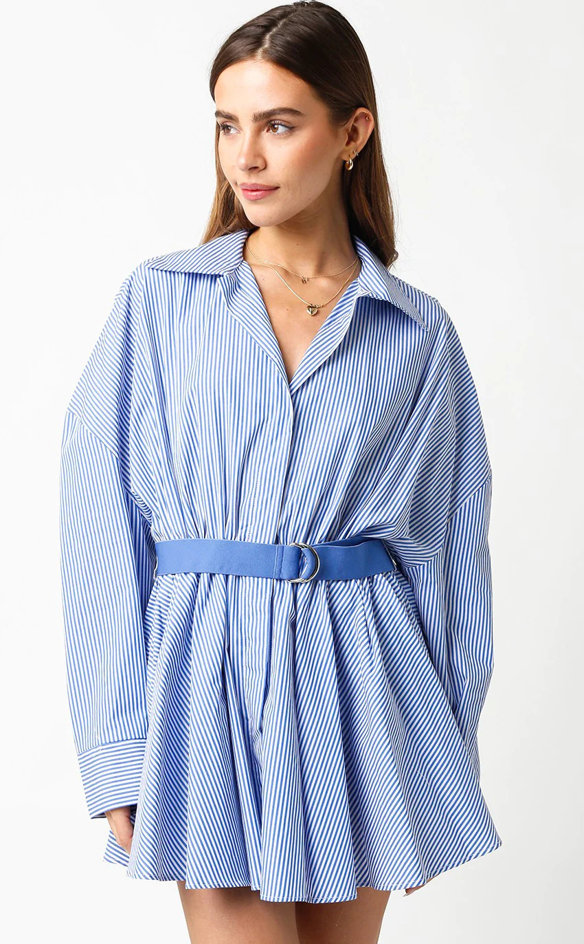 Remi Dress- Blue Stripe - Shop Birdie | Shop BIRDIE