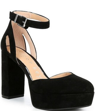 Emirie Suede Ankle Strap Platform Pumps | Dillard's