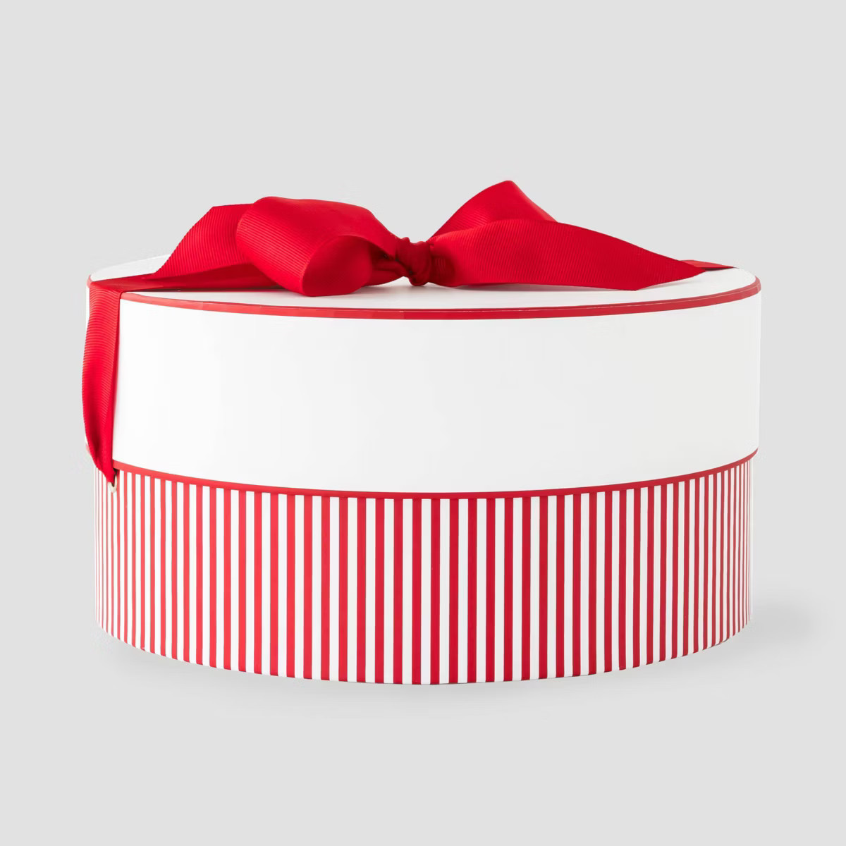 Candy Cane Stripe Large Round Gift Box Red/White - Sugar Paper + Target | Target