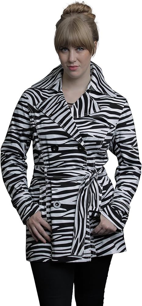 Women's Zebra Trench Coat | Amazon (US)
