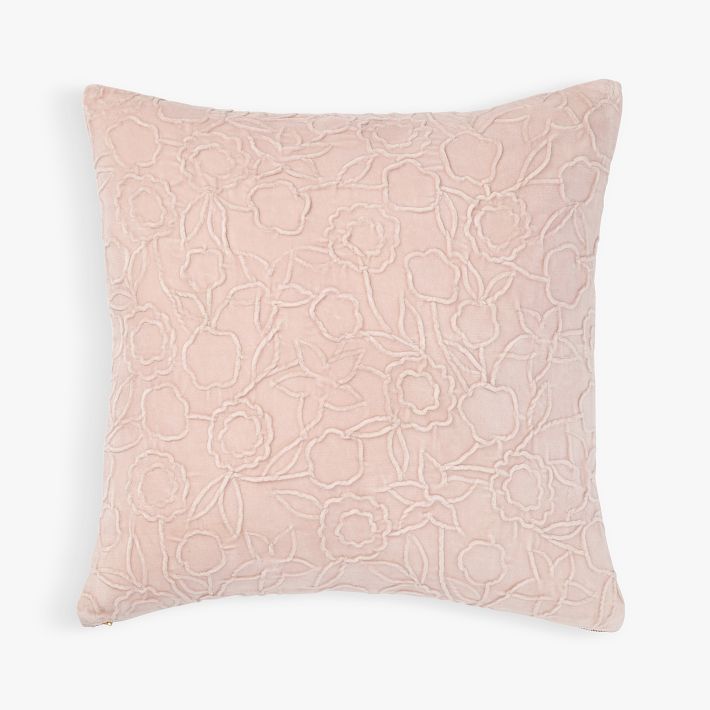 Velvet Floral Pillow Cover | Pottery Barn Teen