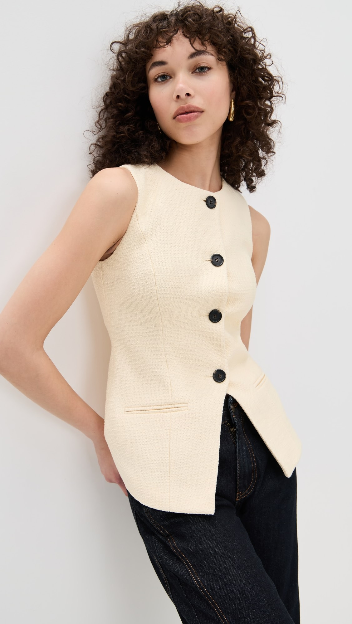 ALIGNE Leo Boucle Waistcoat | Shopbop | Shopbop