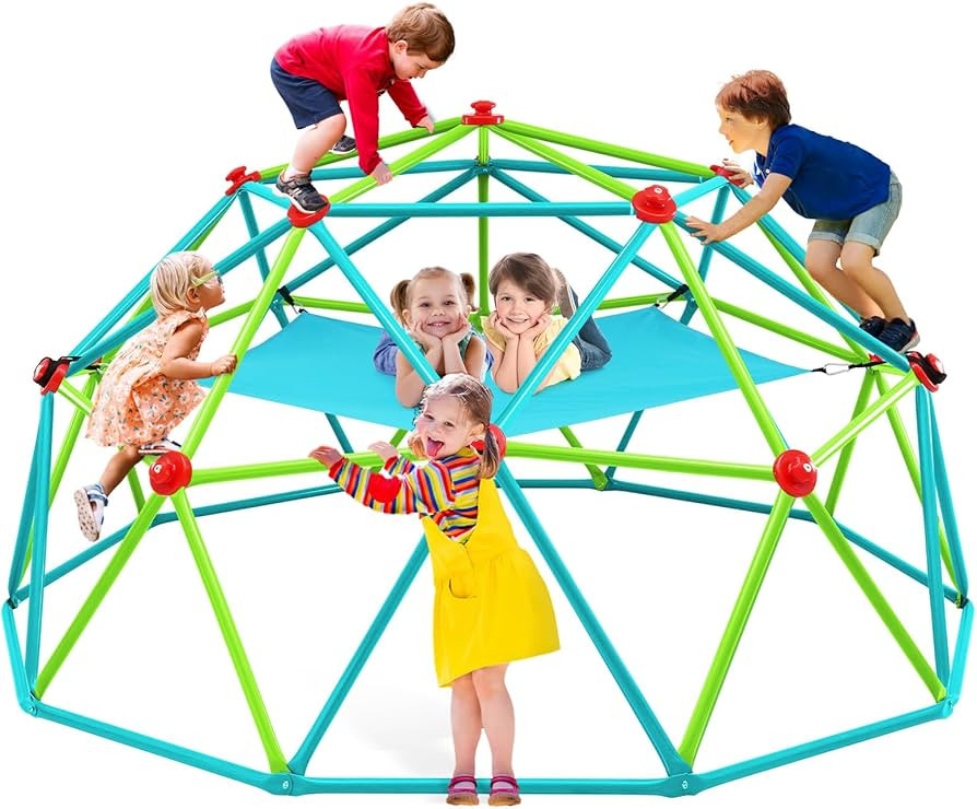 Zupapa Climbing Dome with Hammock, Supports up to 1200lbs Jungle Gym,10FT Dome Climber with Hammo... | Amazon (US)