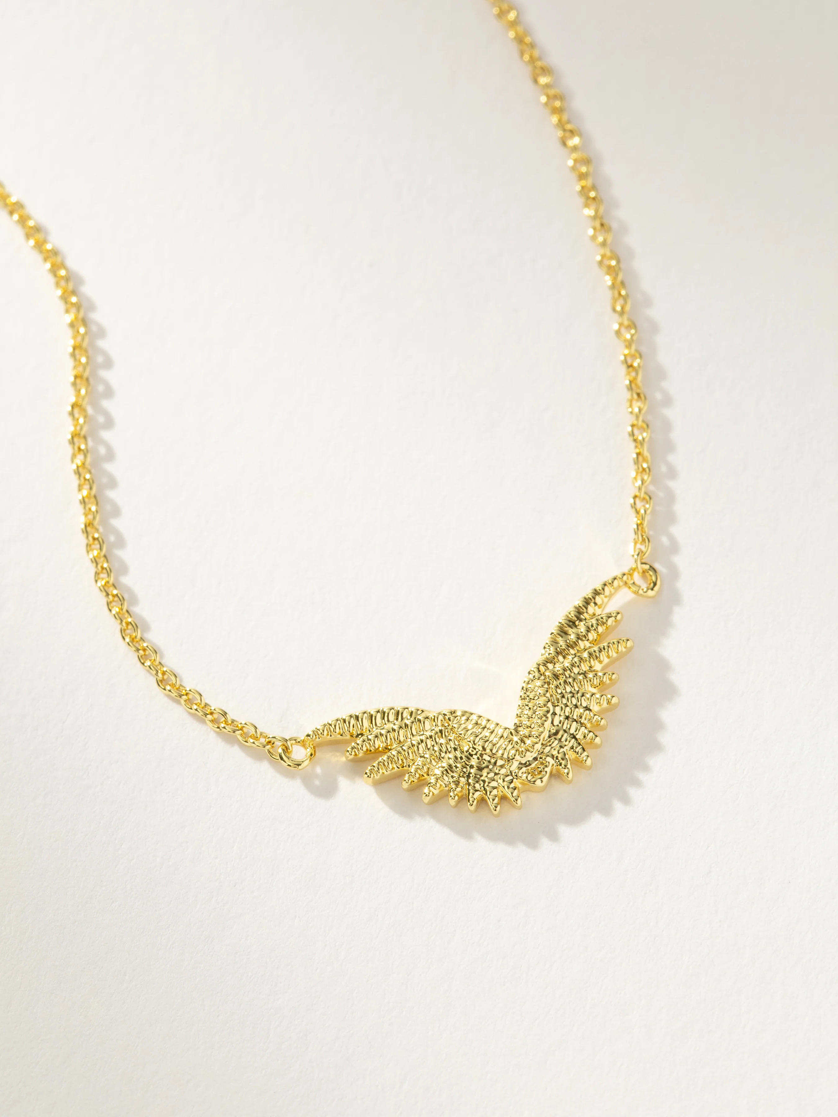 Gold Protection Angel Wings Chain + Pendant Necklace | Uncommon James | Uncommon James