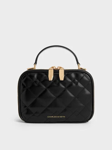Duo Quilted Vanity Bag
    
         - Black | Charles & Keith US