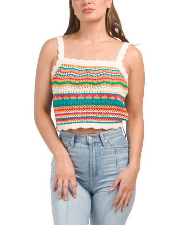 Crochet Knit Top | TJ Maxx