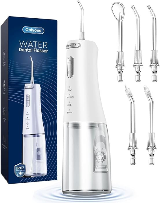 Onlyone Water Flosser \u2014 Cordless Dental Water Jet with 4 Pressure Modes, 1500-2000 Pulses/Mi... | Amazon (US)