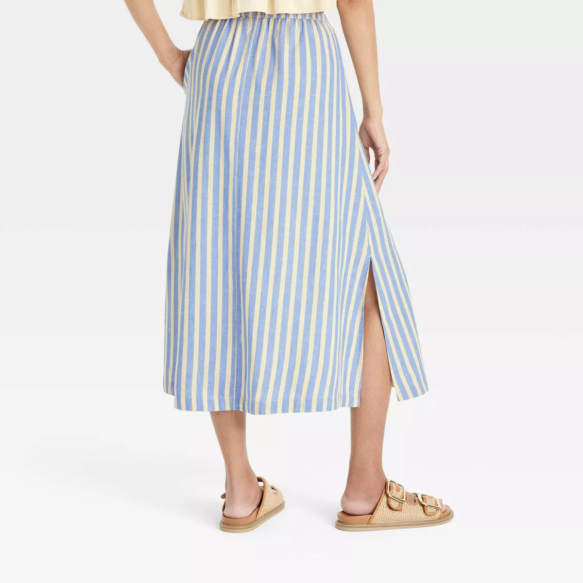 Women's Tie-Front Midi A-Line Skirt - Universal Thread™ | Target