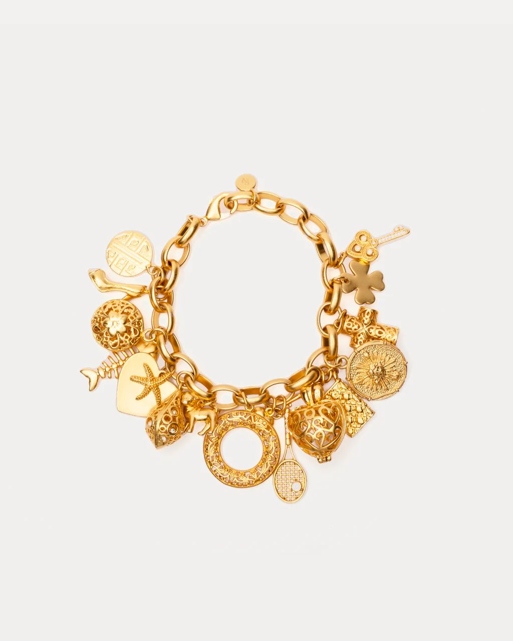 FV Charm Bracelet Gold | Frances Valentine
