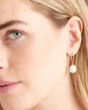 Organic Freshwater Cultured Pearl Hoops | Quince | Quince