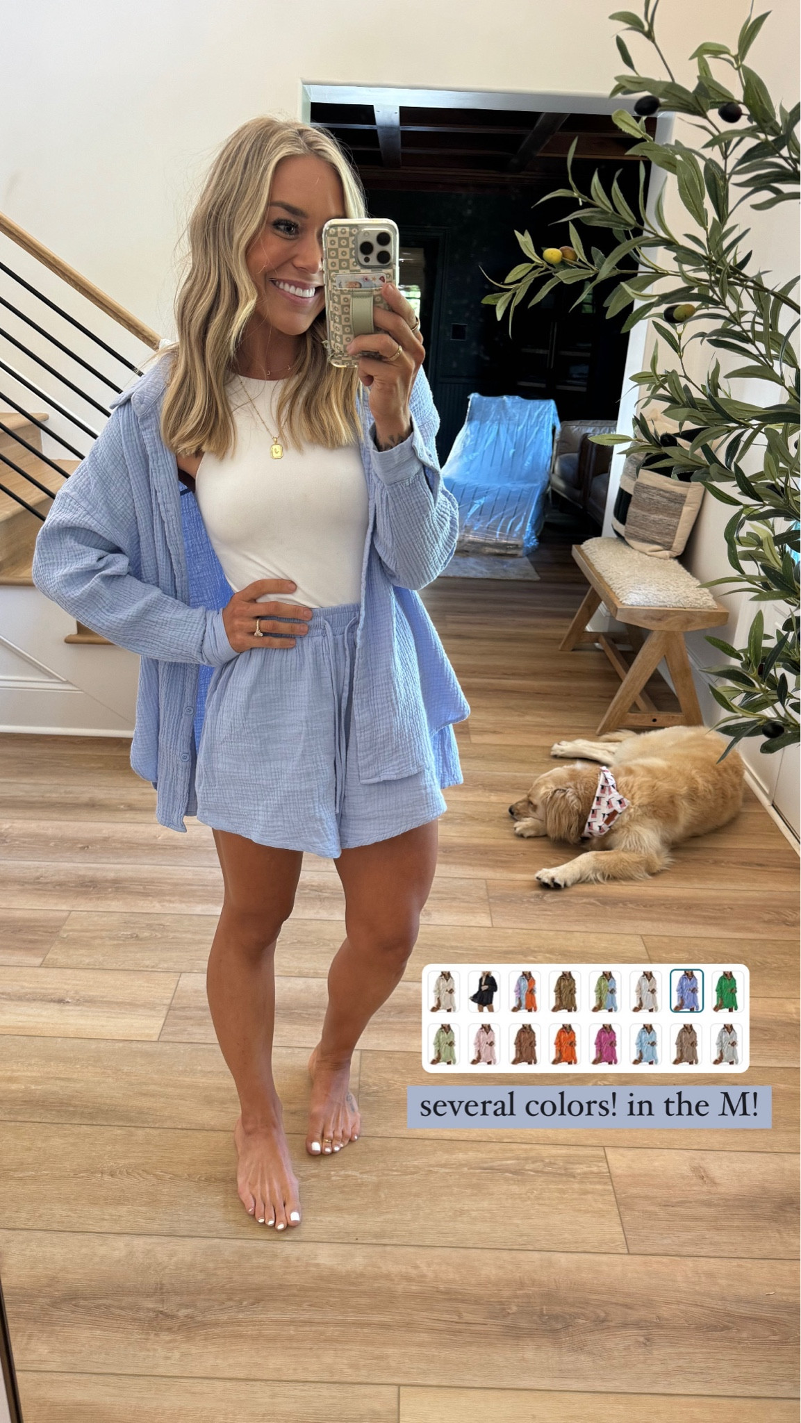 One of my fave Amazon linen sets I got last summer // several colors! I’m wearing the M here in glacier blue🤩💙✨ my tank is old from free people but they don’t make it in this color anymore 😭 ordered this Amazon one I linked that’s similar w/ great reviews and I’ll report back! 

Summer style / OOTD / linen set / two piece set / comfy casual / Holley Gabrielle 

#LTKStyleTip #LTKFindsUnder50 #LTKSeasonal
