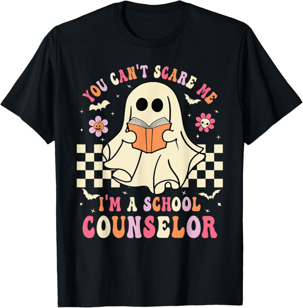 You Can't Scare Me I'm A School Counselor Halloween Spooky T-Shirt | Amazon (US)