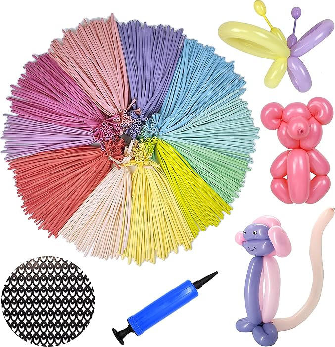 260 Balloons with Pump, Premium Long Latex Twisting Balloons for Birthday Wedding Festival Party ... | Amazon (US)