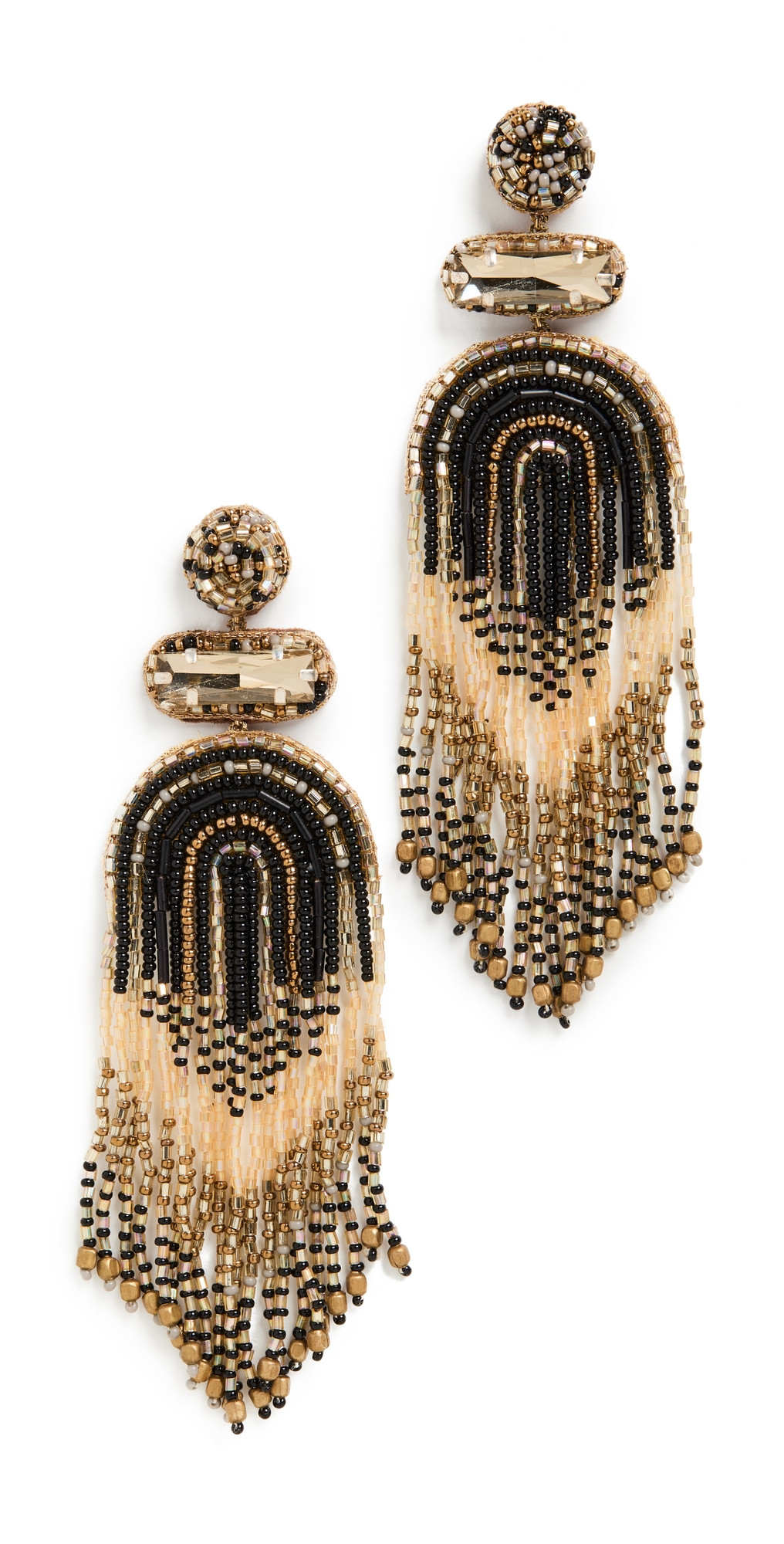 Deepa Gurnani Deepa by Deepa Gurnani Ishani Earrings Black Multi One Size | Shopbop