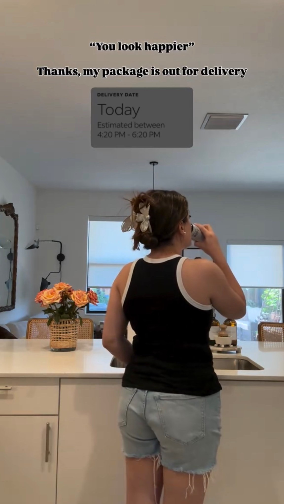 It’s a universal feeling…. Right? 😂 outfit linked here! Can’t live without my target tank tops!!! 🖤🤍🖤


Target | ootd | work from home ootd | wfh outfit | target tank top | cozy but chic | black and white | jean shorts | 

#LTKFindsUnder50 

#LTKHome #LTKootd