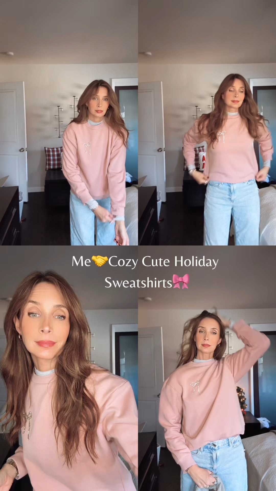 Love these bow sweatshirts from Target!

Size up for an larger fit
Wearing size small

Holiday outfit idea, gifts for her 

#LTKGiftGuide #LTKHoliday #LTKFindsUnder50