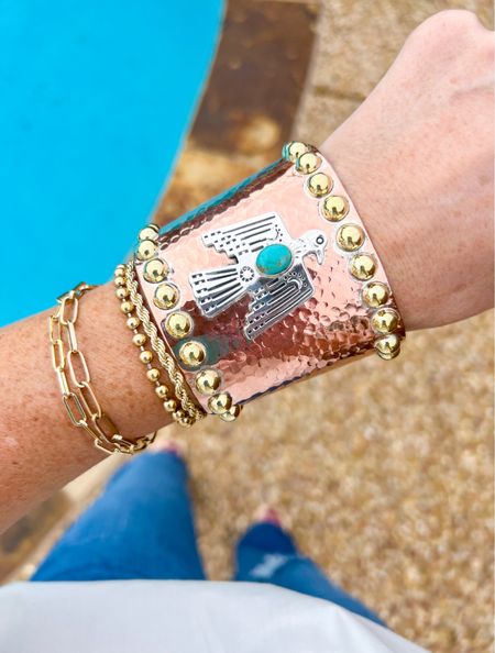 Obsessed with this cuff bracelet!!! 

#LTKunder100 #LTKstyletip