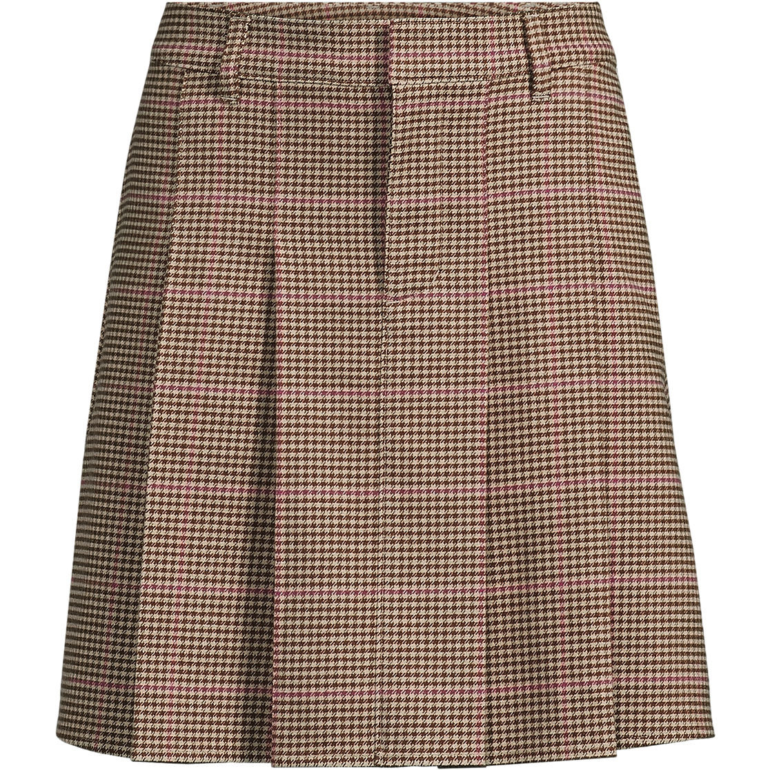 Women's Brushed Flannel Pleated Mini Skirt | Lands' End (US)