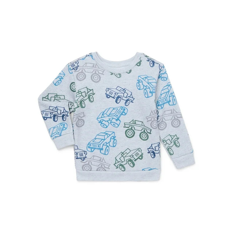 Garanimals Toddler Boy Print Fleece Sweatshirt, Sizes 2T-5T | Walmart (US)