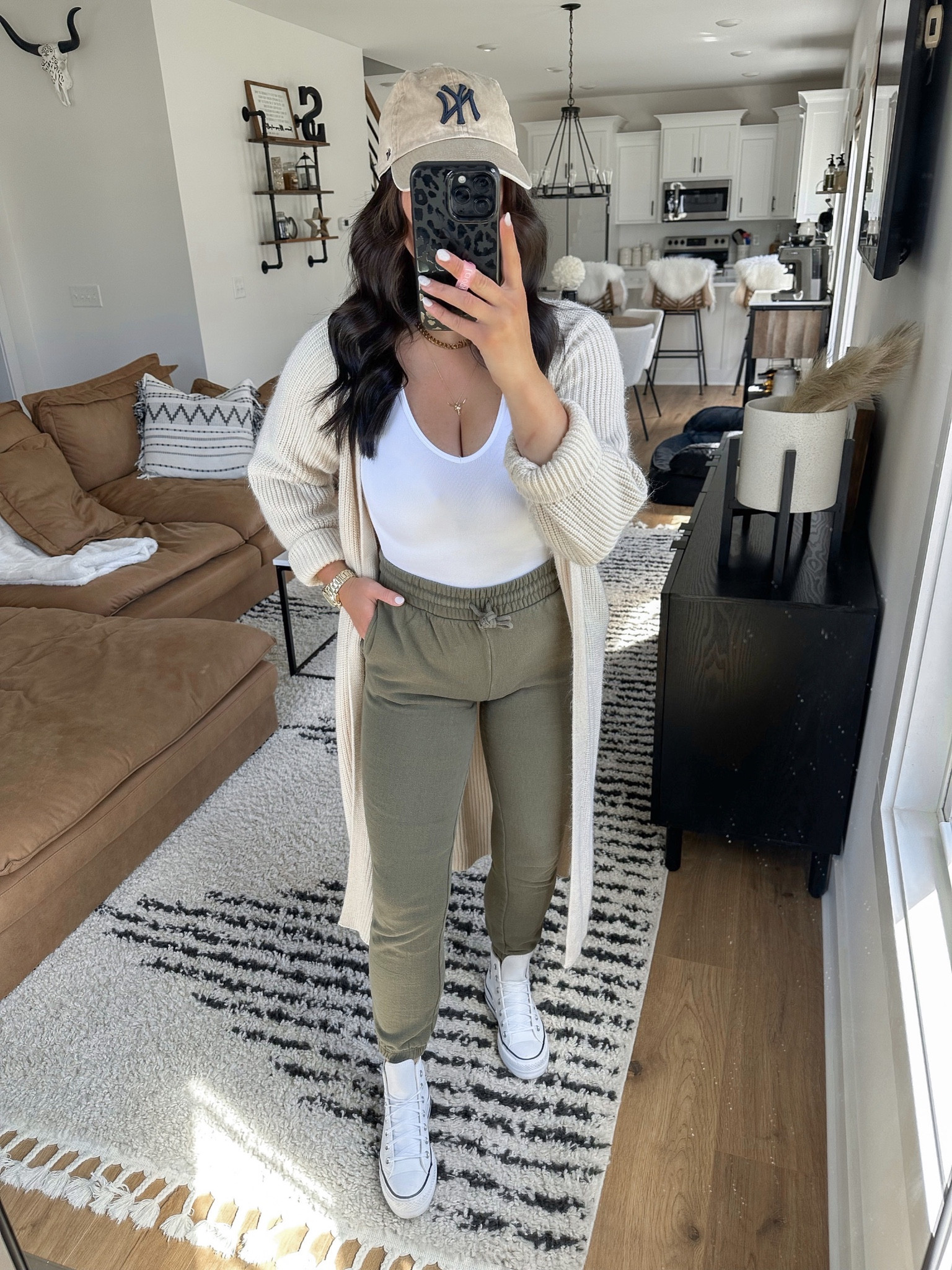 Bodysuit — xs/s
Cardigan — small
Joggers — xs

white leather platform converse sneakers outfit | neutral duster cardigan outfit | fall errands outfit | comfy fall outfits | shapewear bodysuits | comfy outfit ideas | amazon outfit

#LTKfindsunder50 #LTKstyletip #LTKshoecrush