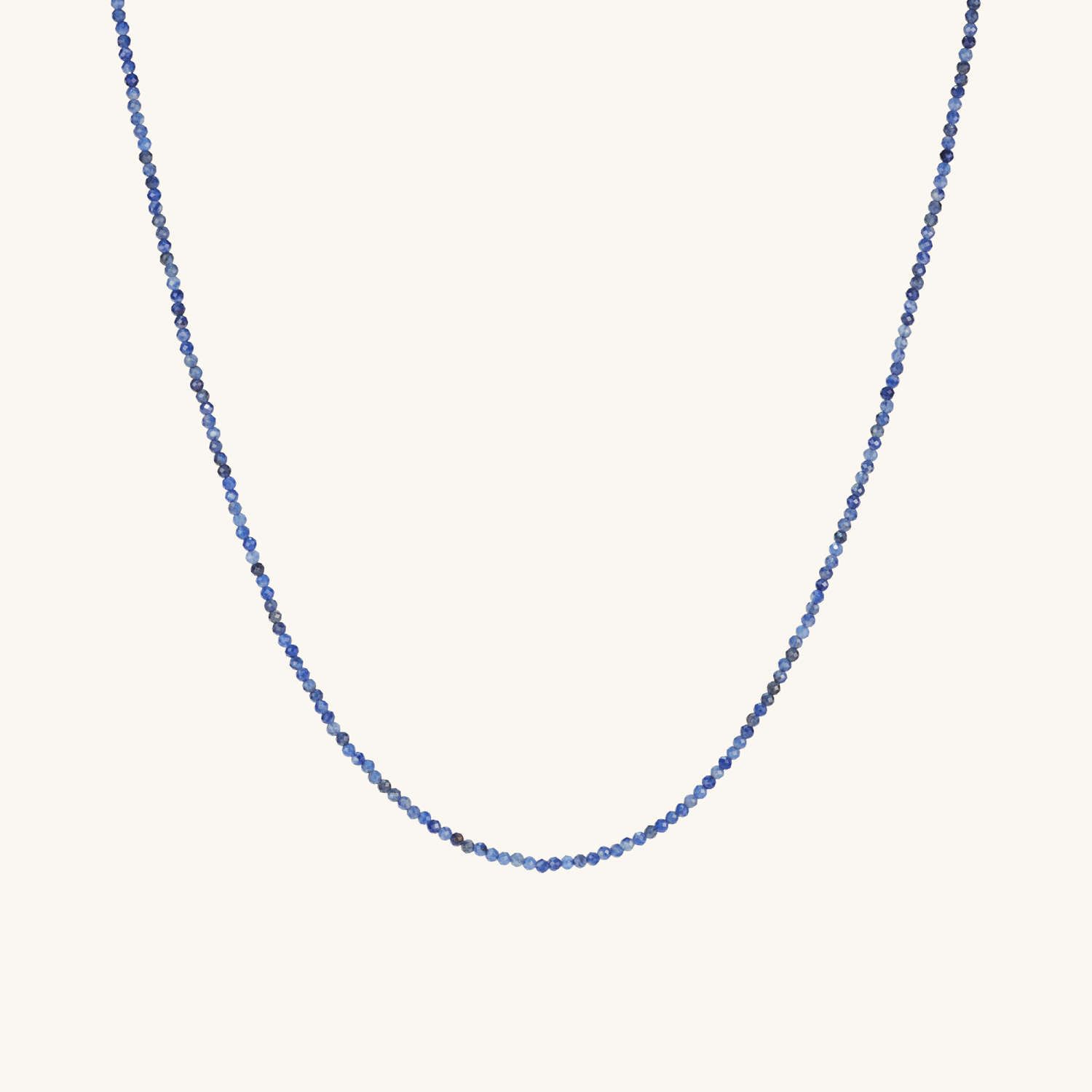 2mm Blue Sodalite Beaded Necklace - Gold Vermeil | Mejuri | Mejuri (Global)