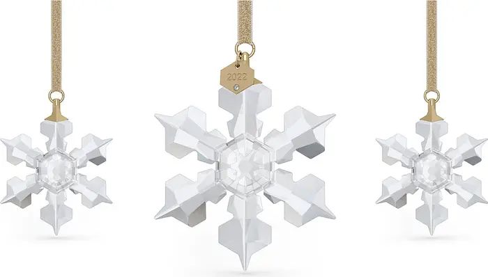 SWAROVSKI Annual Edition 2022 Set of 3 Snowflake Ornaments | Nordstrom | Nordstrom