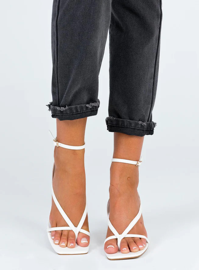 Billini Stefani Heels White | Princess Polly US