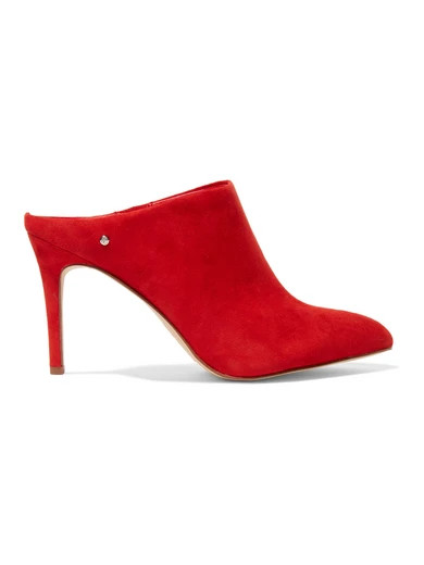 Sam Edelman - Oran Suede Mules - Red | NET-A-PORTER (US)