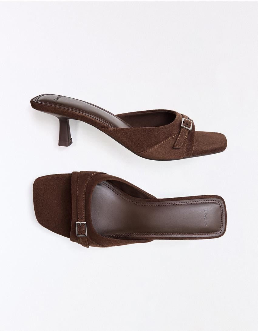Buckle heeled mules - BERSHKA LOVERS - Women | Bershka UK