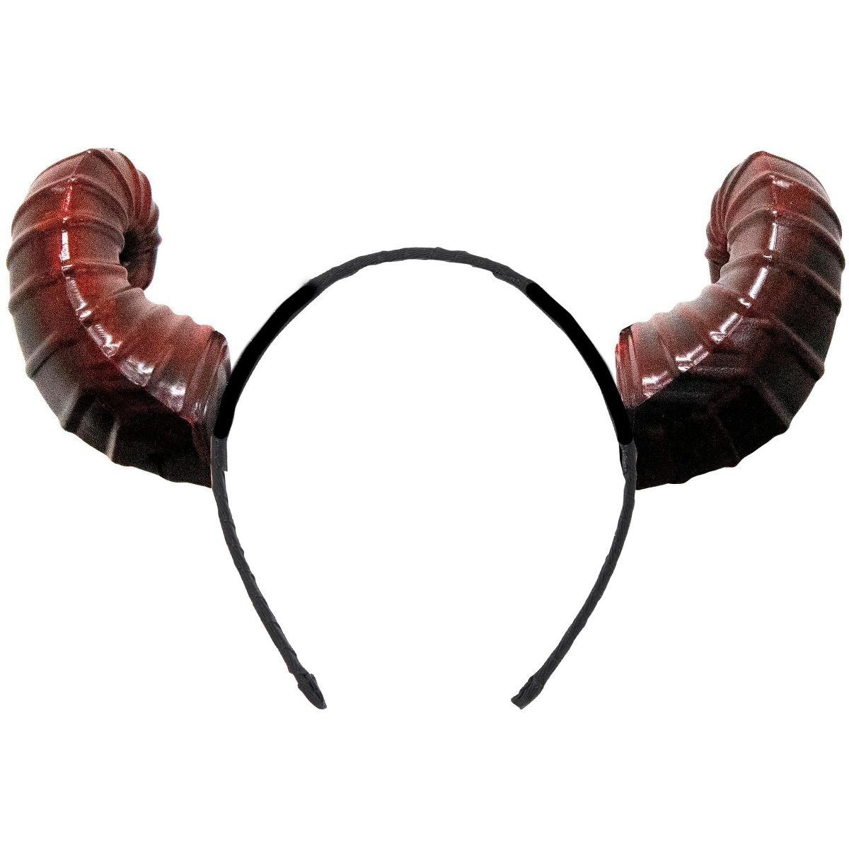 Underwraps Burgundy Small Devil Horns Adult Costume Headband | Target