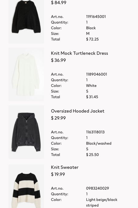 Todays H&M ORDER. Everything 15% off! Fall knitwear! Sized up in most things for the oversized fit 😌

H&M fashion
H&M finds
Fall fashion
Fall outfits 


#LTKGiftGuide #LTKsalealert #LTKstyletip