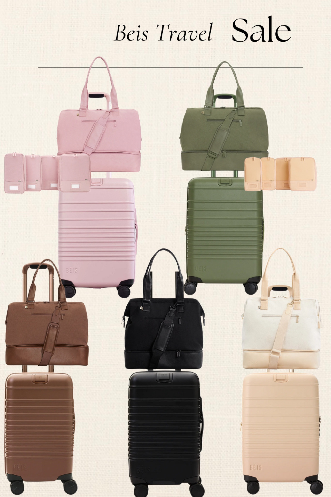 SALE! Beis is having a warehouse sale with up to 40% off. These bags are elite for traveling! Run don’t walk ✈️ 

#LTKTravel #LTKSaleAlert #LTKSeasonal