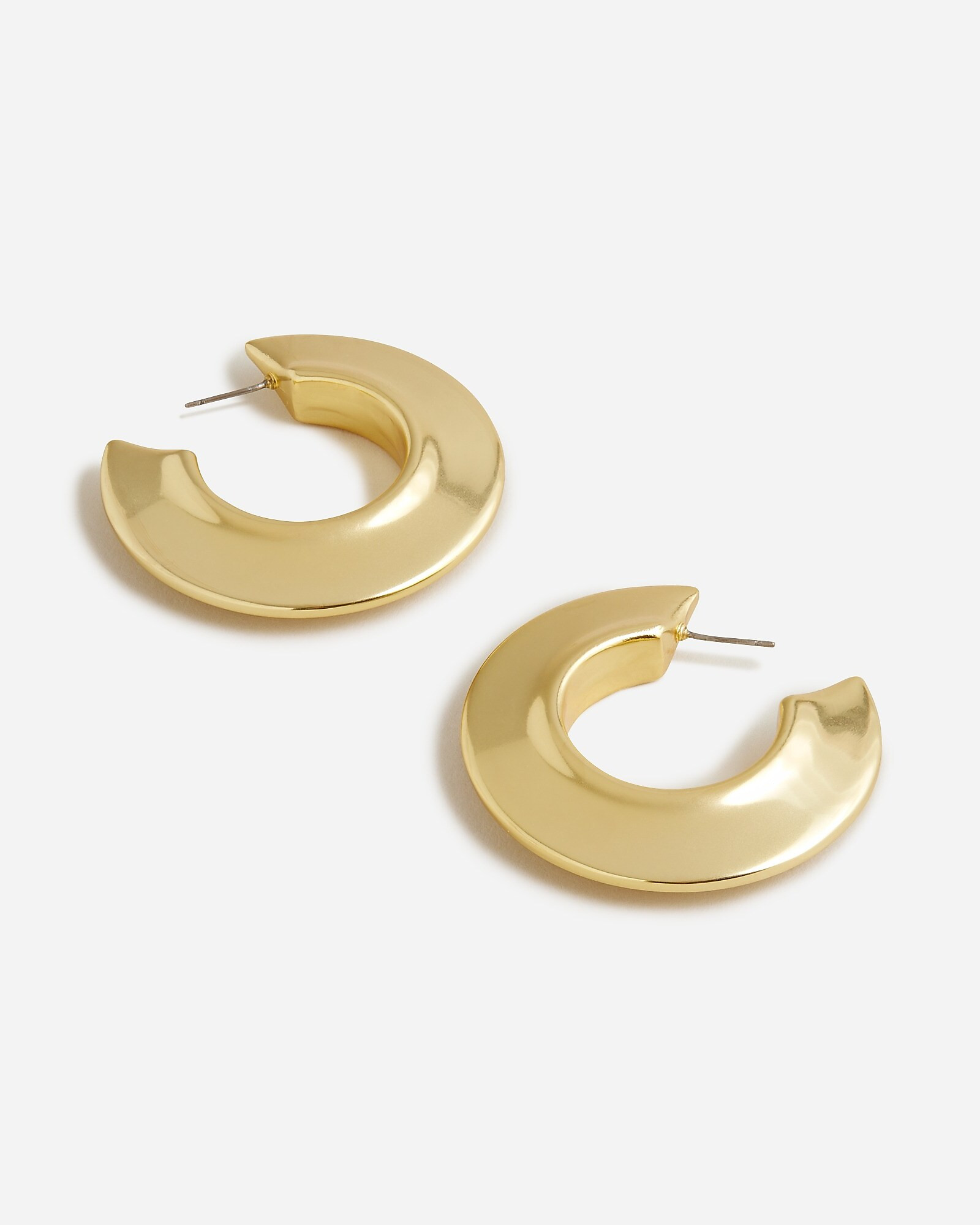 Lightweight disc hoop earrings | J. Crew US