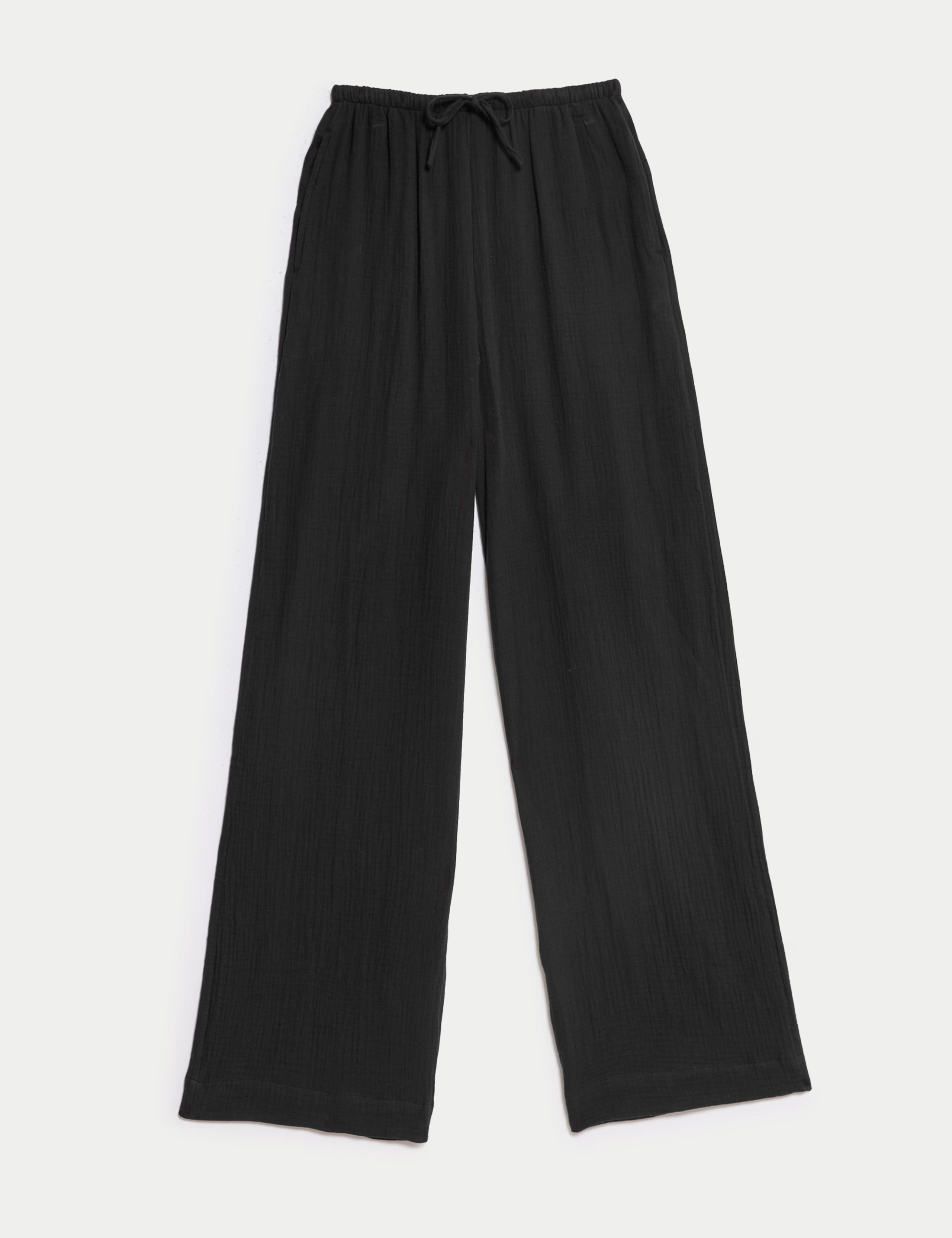 Pure Cotton Drawstring Trousers | Marks & Spencer (UK)